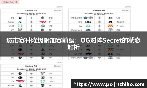 城市赛升降级附加赛前瞻：OG对阵Secret的状态解析